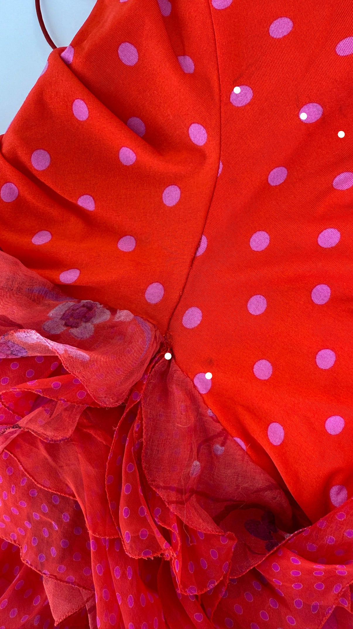 Emanuel Ungaro S/S 2003 Ruffle Halter Runway Dress (XS)