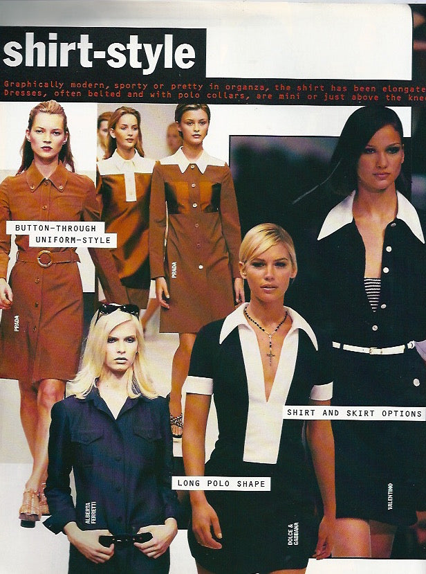 Dolce & Gabbana S/S 1996 Vintage Runway Black and White Collar Mini Dress (S/M)