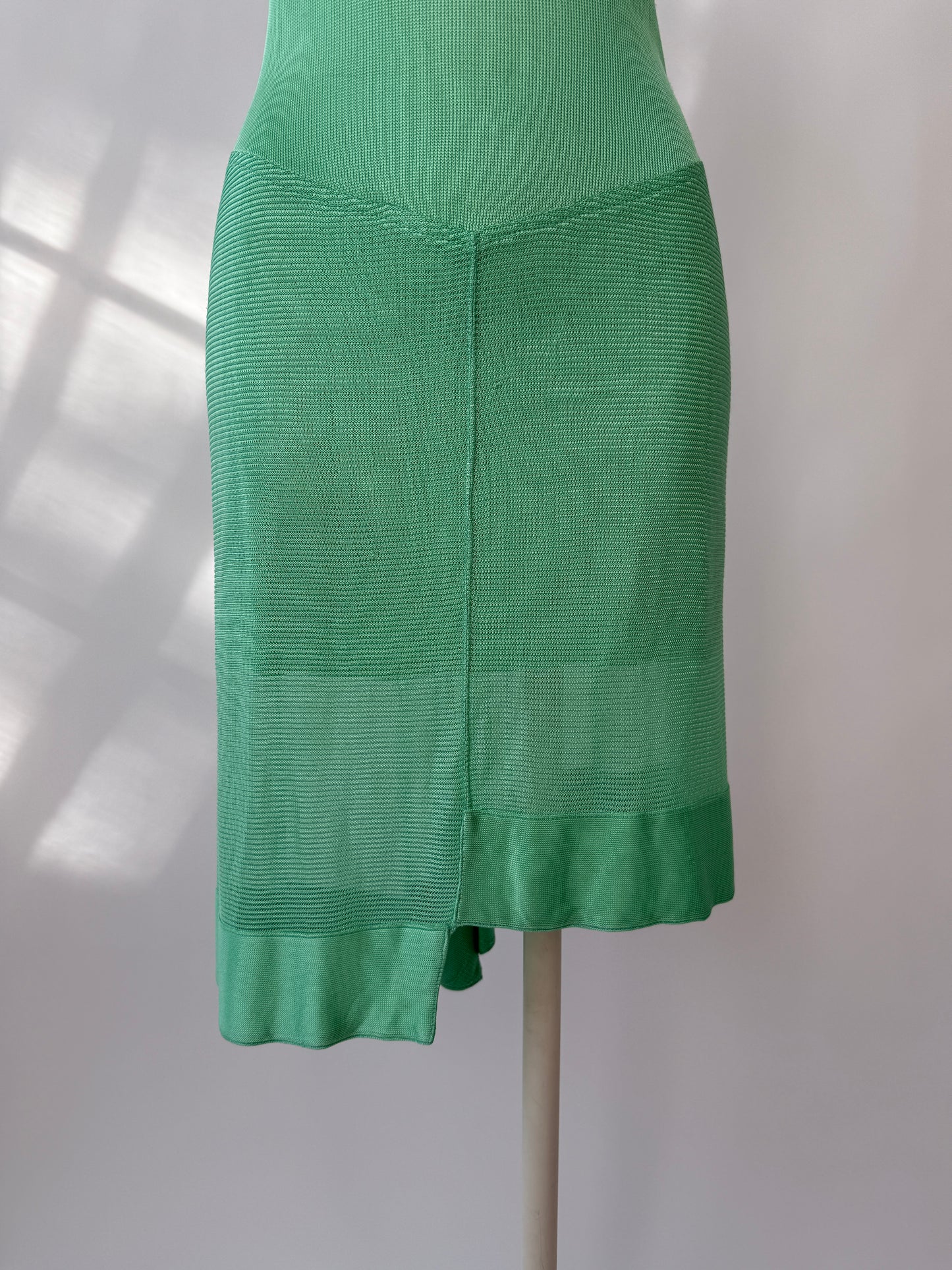 A close up of the skirt against a white background.