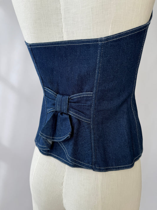 Chantal Thomass S/S 1986 Vintage Jeans Bustier (S/M)