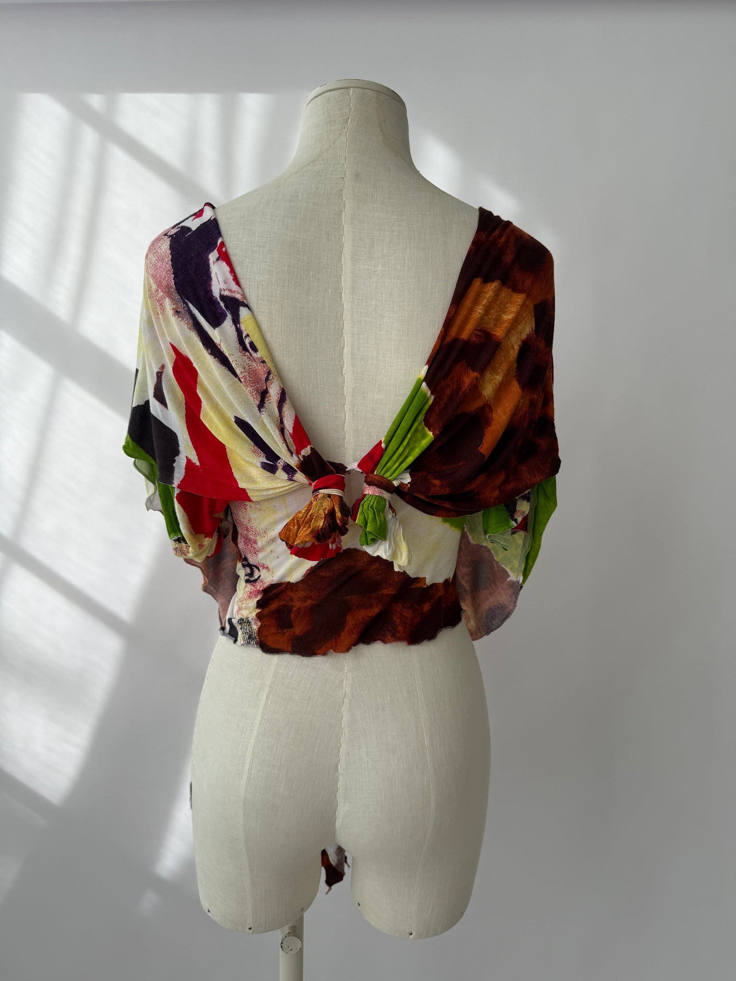 Back view of the Christian Dior by John Galliano S/S 2003 Victim Top.