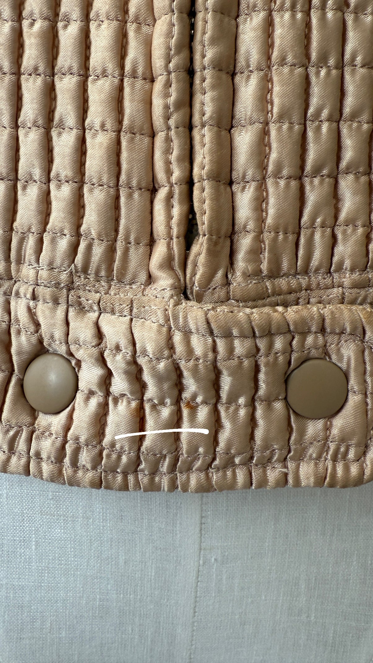 Miu Miu F/W 2002 Gold Quilted Faux Shearling Runway Jacket