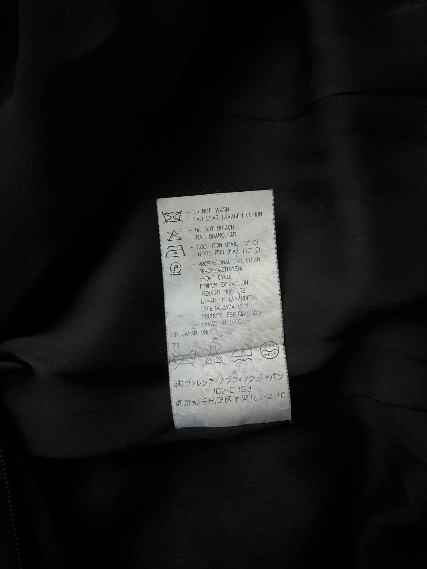 Valentino F/W 2001 Black Silk Beaded Backless Mini Dress