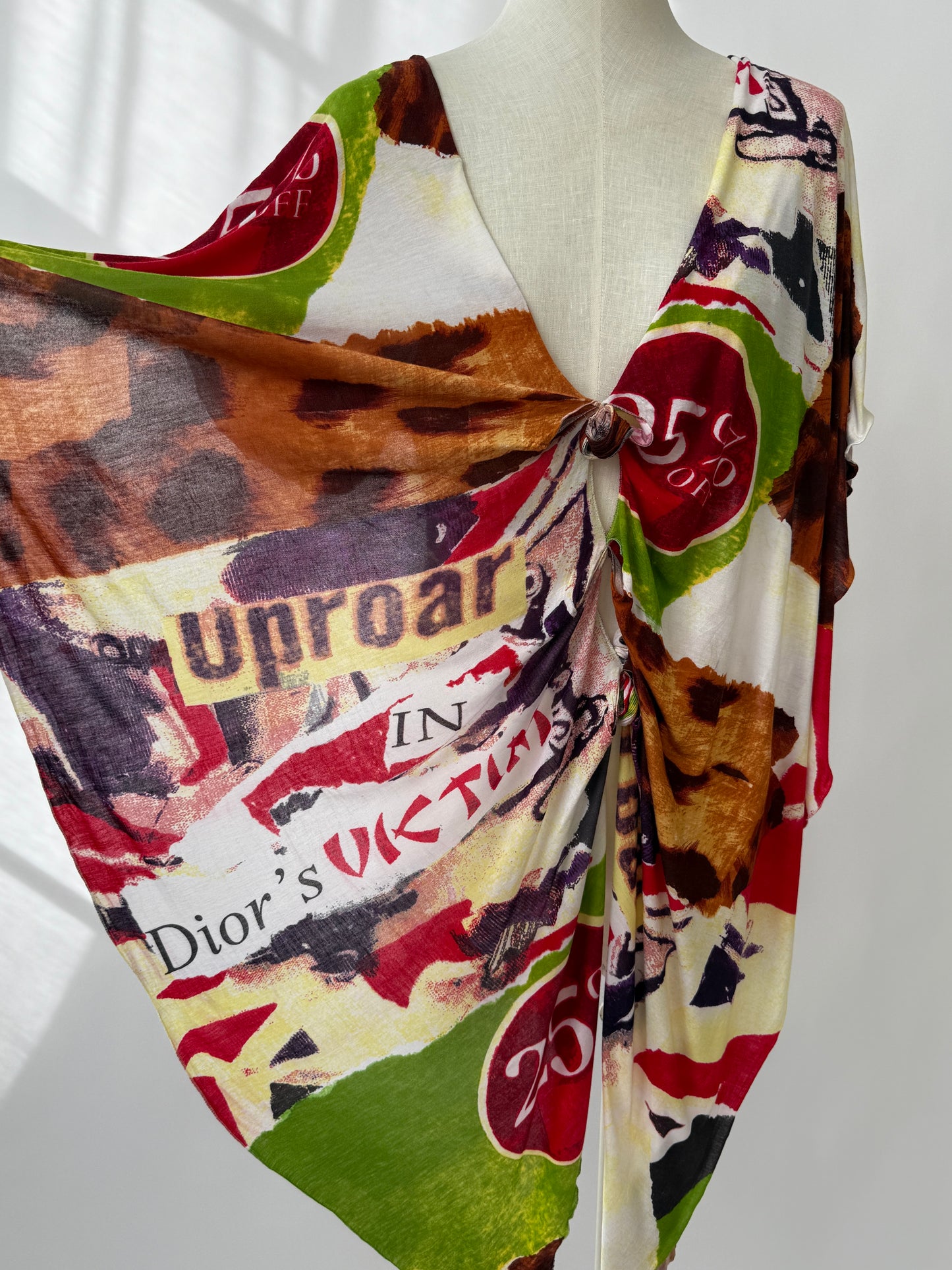 Alternative close-up of the Dior by John Galliano S/S 2003 Victim Top.