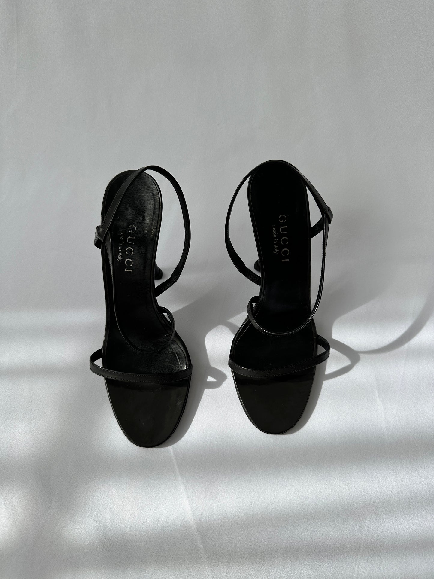 Gucci by Tom Ford Strappy Leather Heeled Sandals
