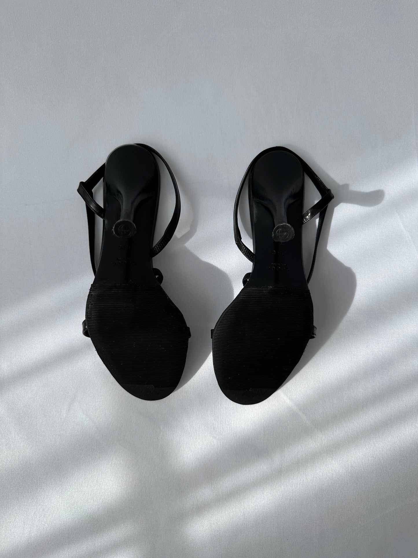 Gucci by Tom Ford Strappy Leather Heeled Sandals
