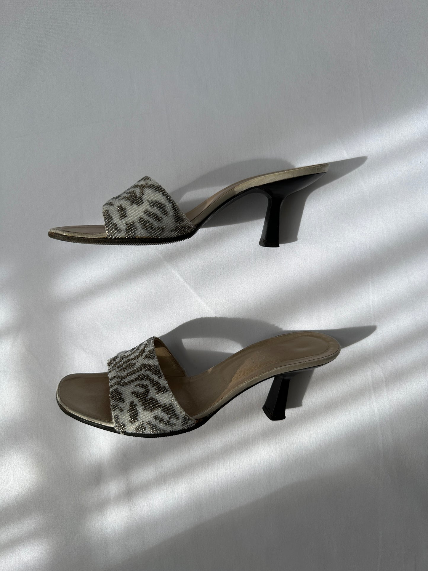 Gucci by Tom Ford S/S 2000 Beaded Heeled Mules