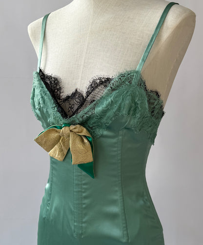 Dolce & Gabbana 2004 Vintage Lace and Silk Gown (XS-S)