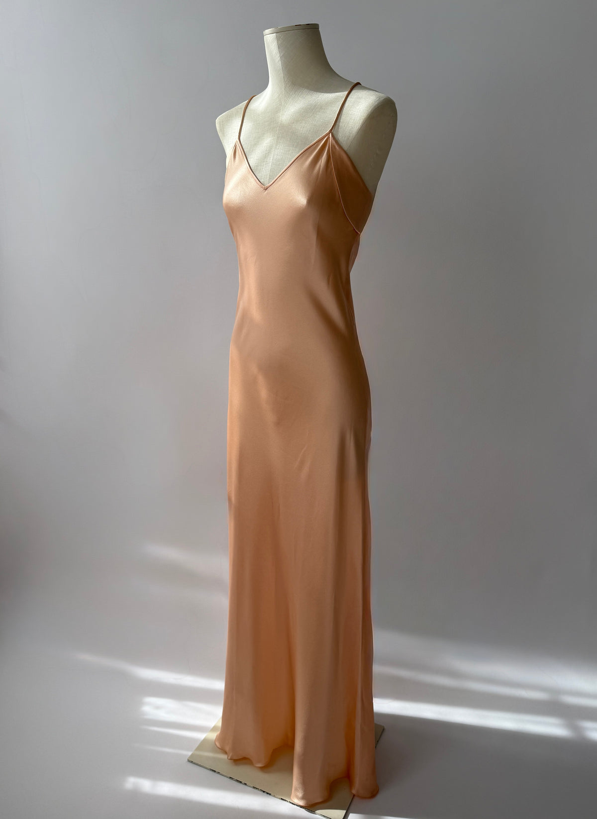 Emanuel Ungaro 2001 Vintage Silk Bias Cut Long Slip Dress (S)