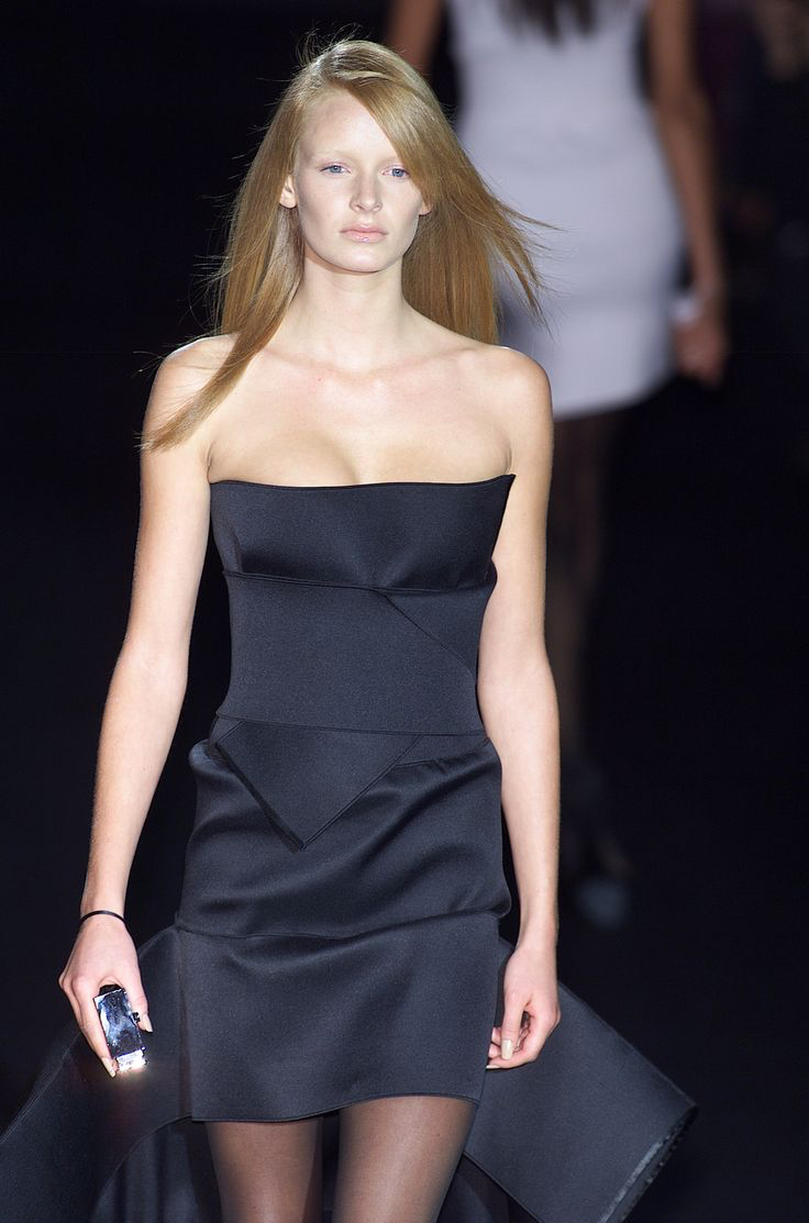 Yves Saint Lauren 2001 Tom Ford Black Bandage Wrap Dress (M/L)