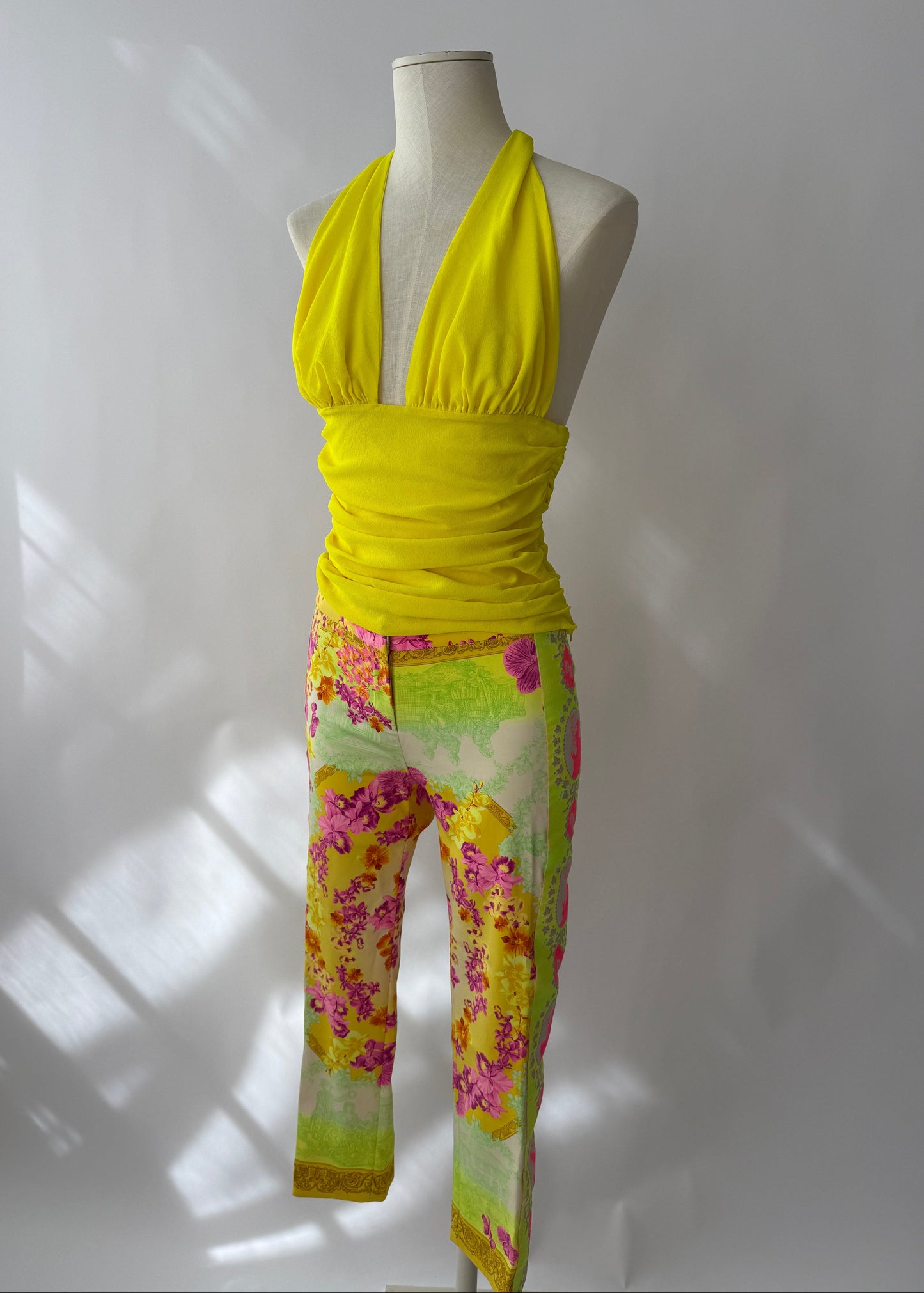 Versace S/S 2004 Halter Top and Capri Pants Runway Set (S)