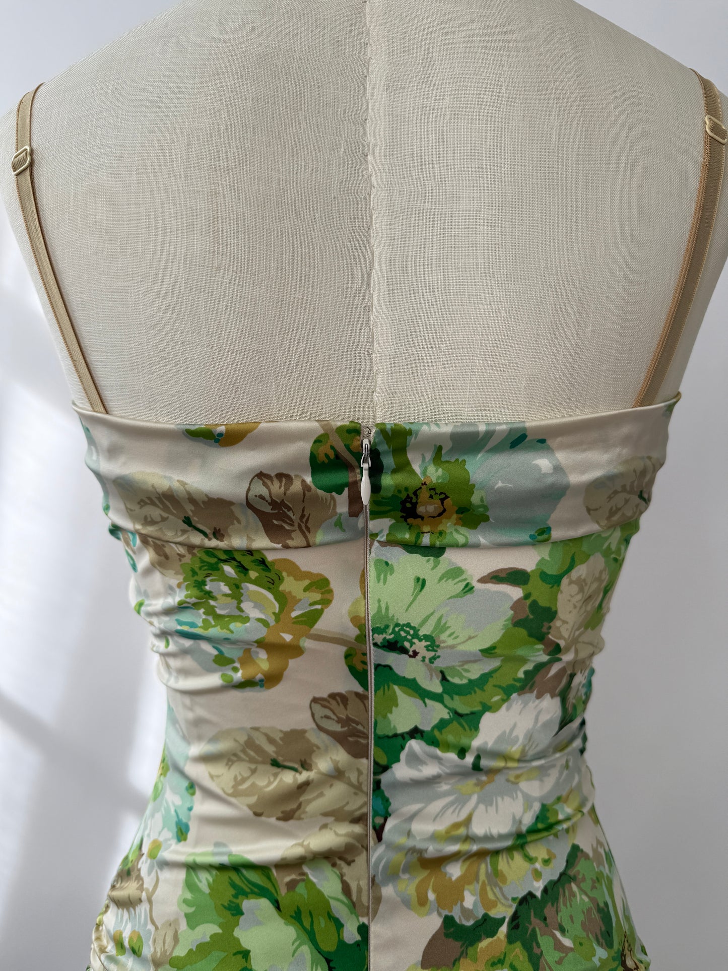 Dolce & Gabbana Vintage 2000s Silk Floral Bra Dress (S)