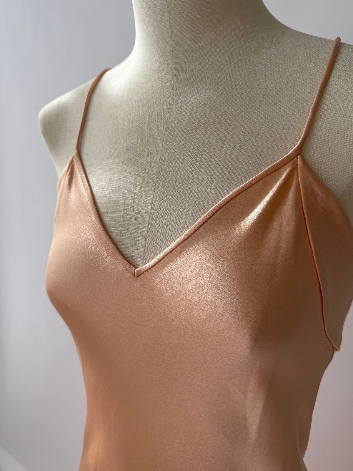 Emanuel Ungaro 2001 Vintage Silk Bias Cut Long Slip Dress (S)