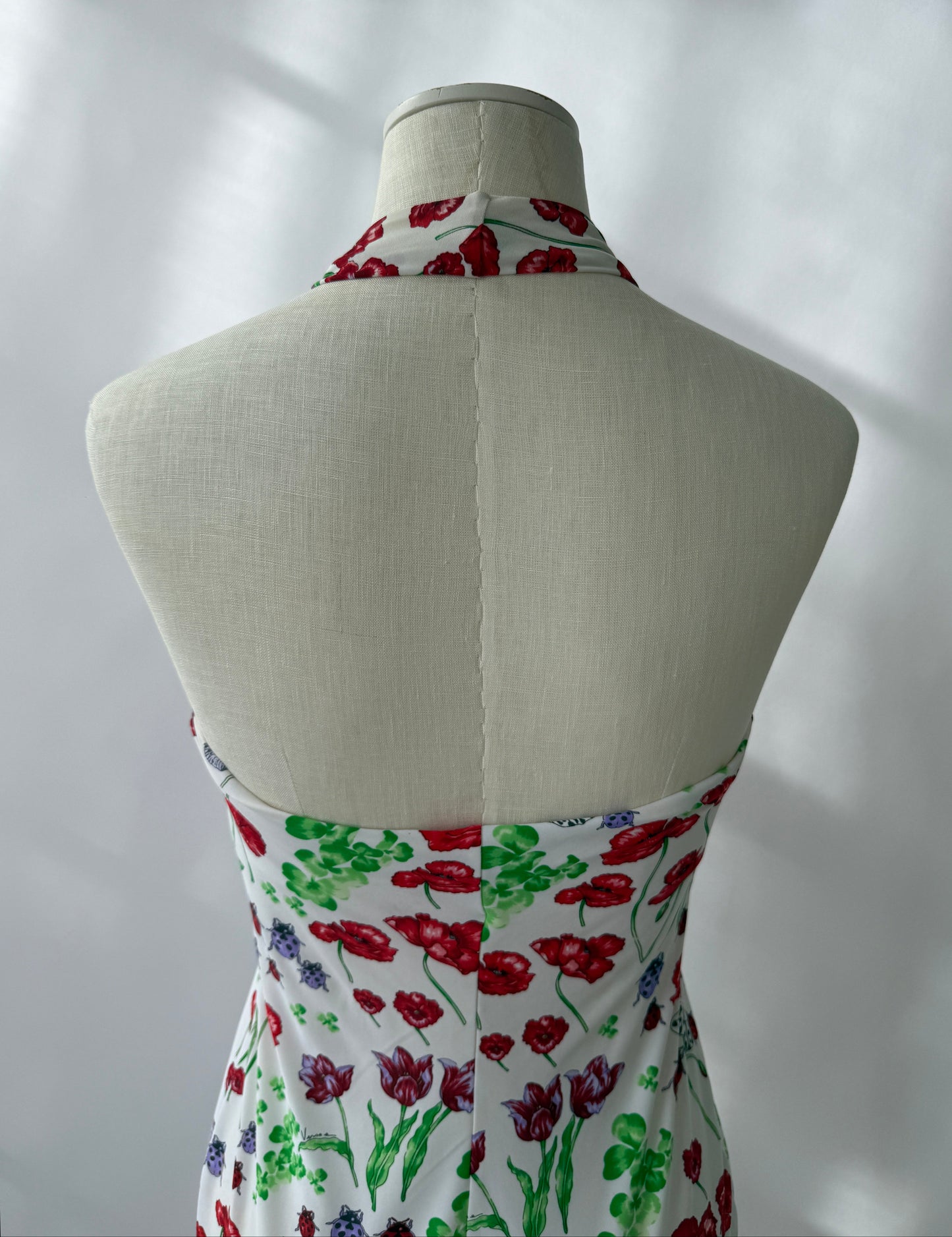 Versace 2000s Vintage Butterfly and Ladybug Dress (S/M)