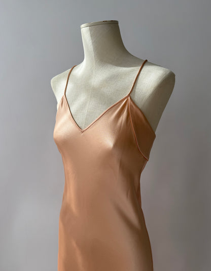 Emanuel Ungaro 2001 Vintage Silk Bias Cut Long Slip Dress (S)