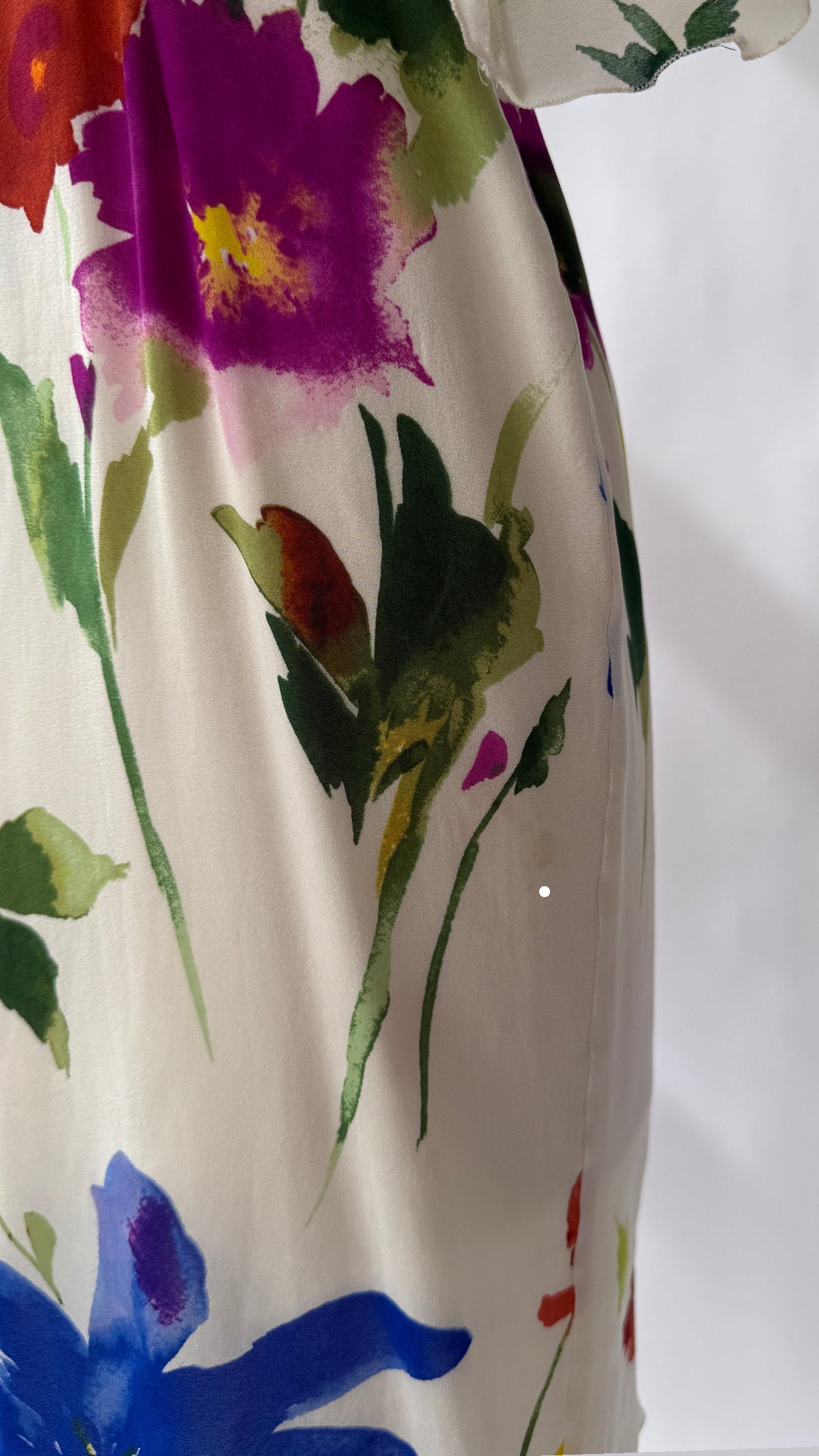 Dolce & Gabbana S/S 2002 Vintage Silk Floral Dress (XS/S)