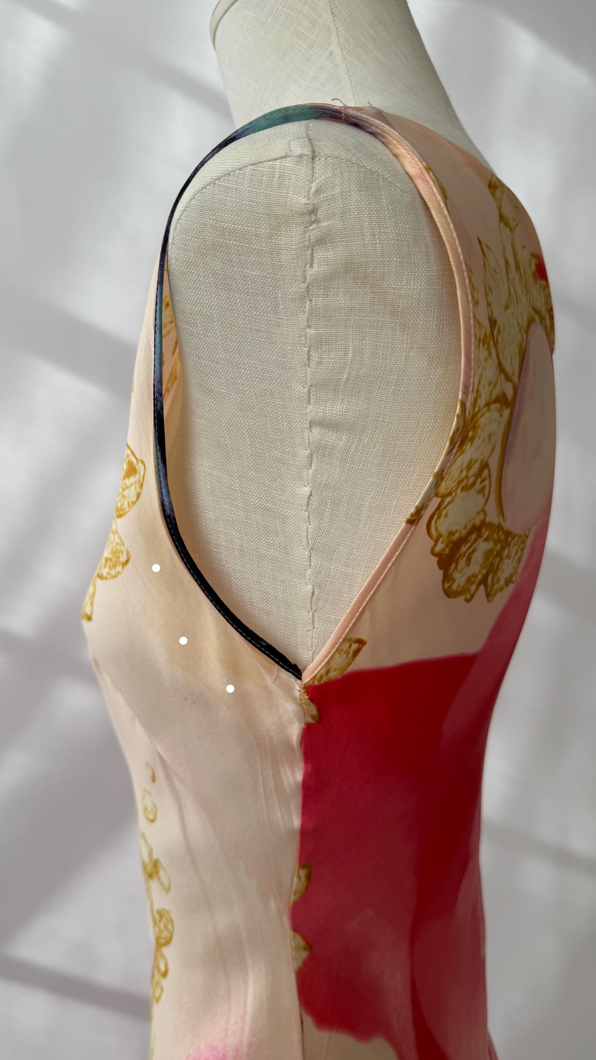 Roberto Cavalli 2001 Liz Taylor Pink Silk Runway Dress (S)