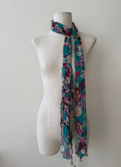 The scarf detail without the Emanuel Ungaro dress on a mannequin