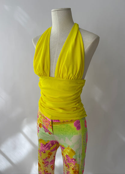 Versace S/S 2004 Halter Top and Capri Pants Runway Set (S)