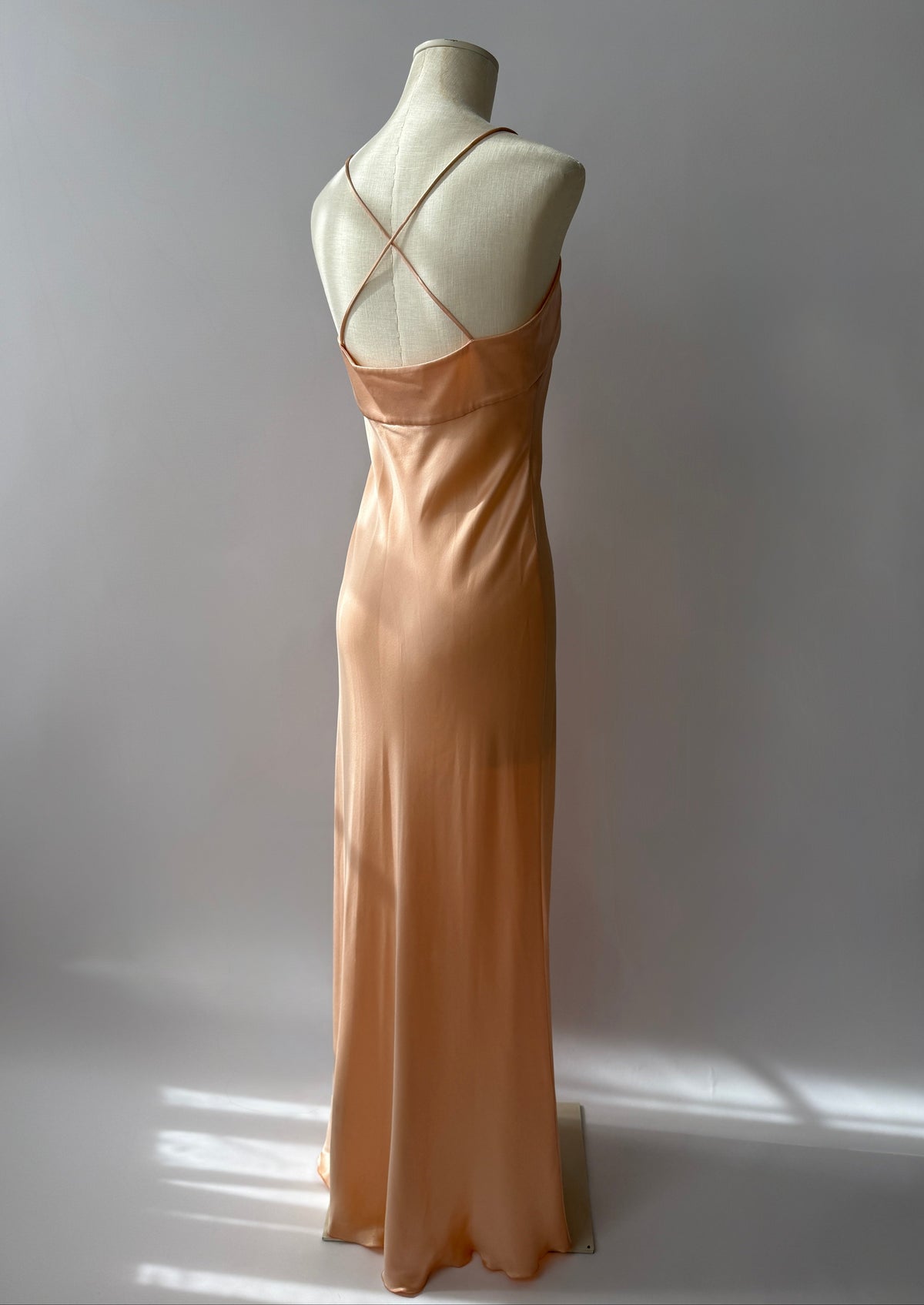 Emanuel Ungaro 2001 Vintage Silk Bias Cut Long Slip Dress (S)