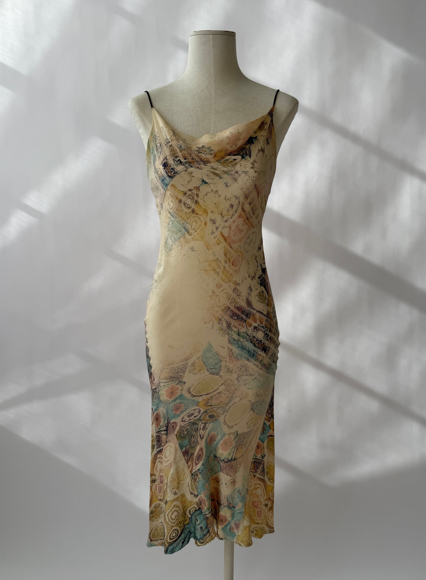 Roberto Cavalli S/S 2002 Silk Lace-UpDress (S)