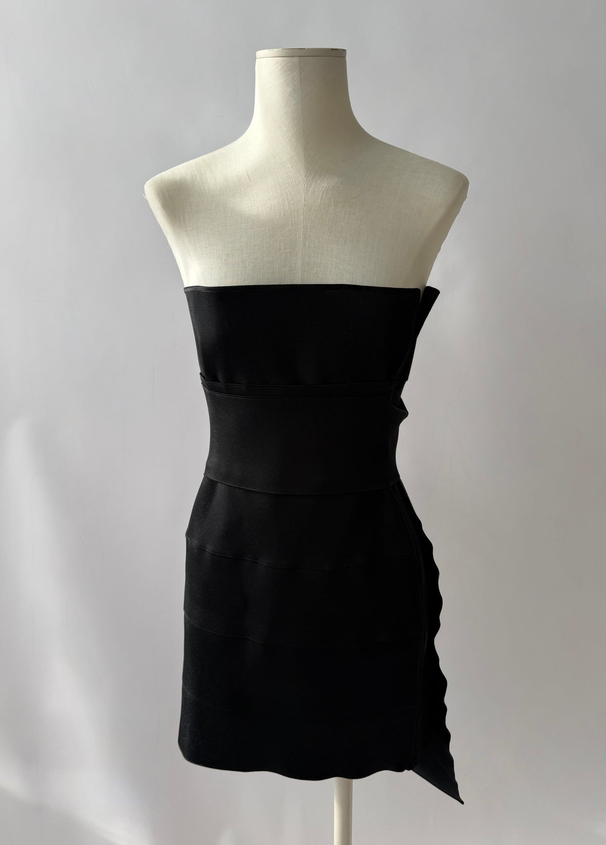 Yves Saint Lauren 2001 Tom Ford Black Bandage Wrap Dress (M/L)