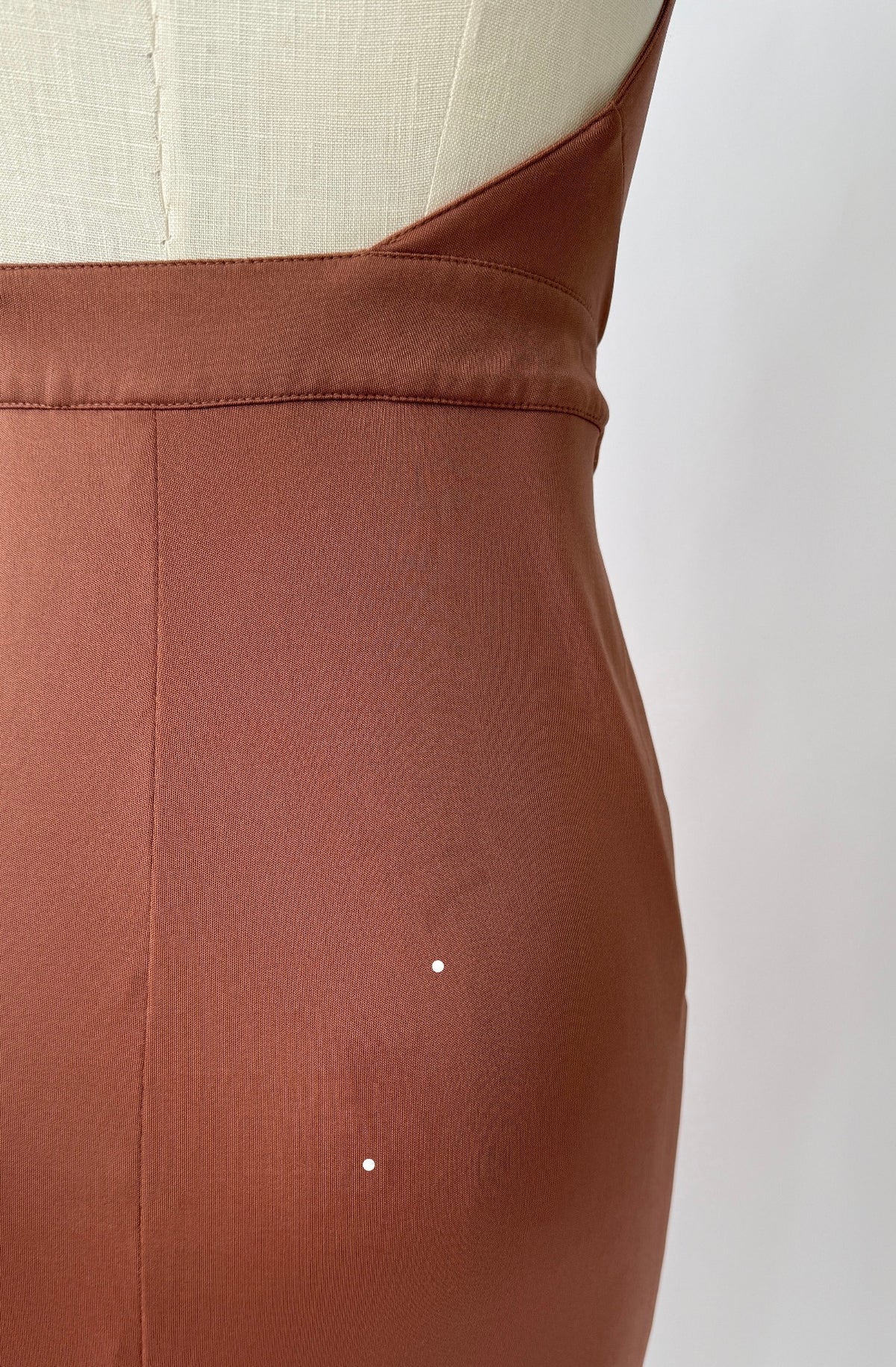 Versace 2005 Vintage Runway Brown Backless Wrap Dress (M)