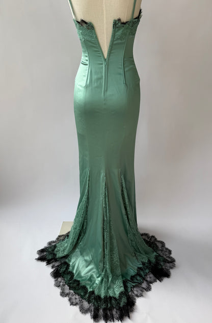 Dolce & Gabbana 2004 Vintage Lace and Silk Gown (XS-S)