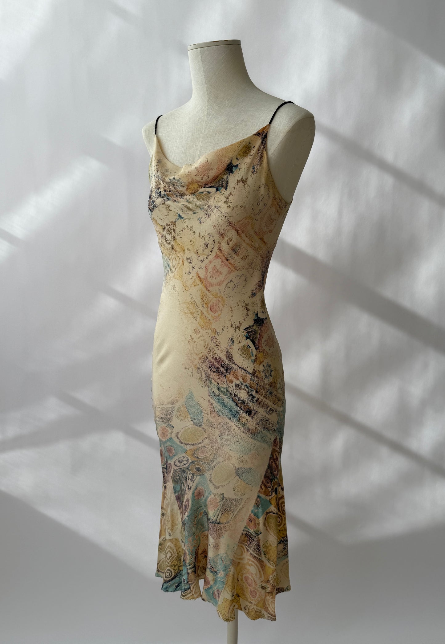 Roberto Cavalli S/S 2002 Silk Lace-UpDress (S)