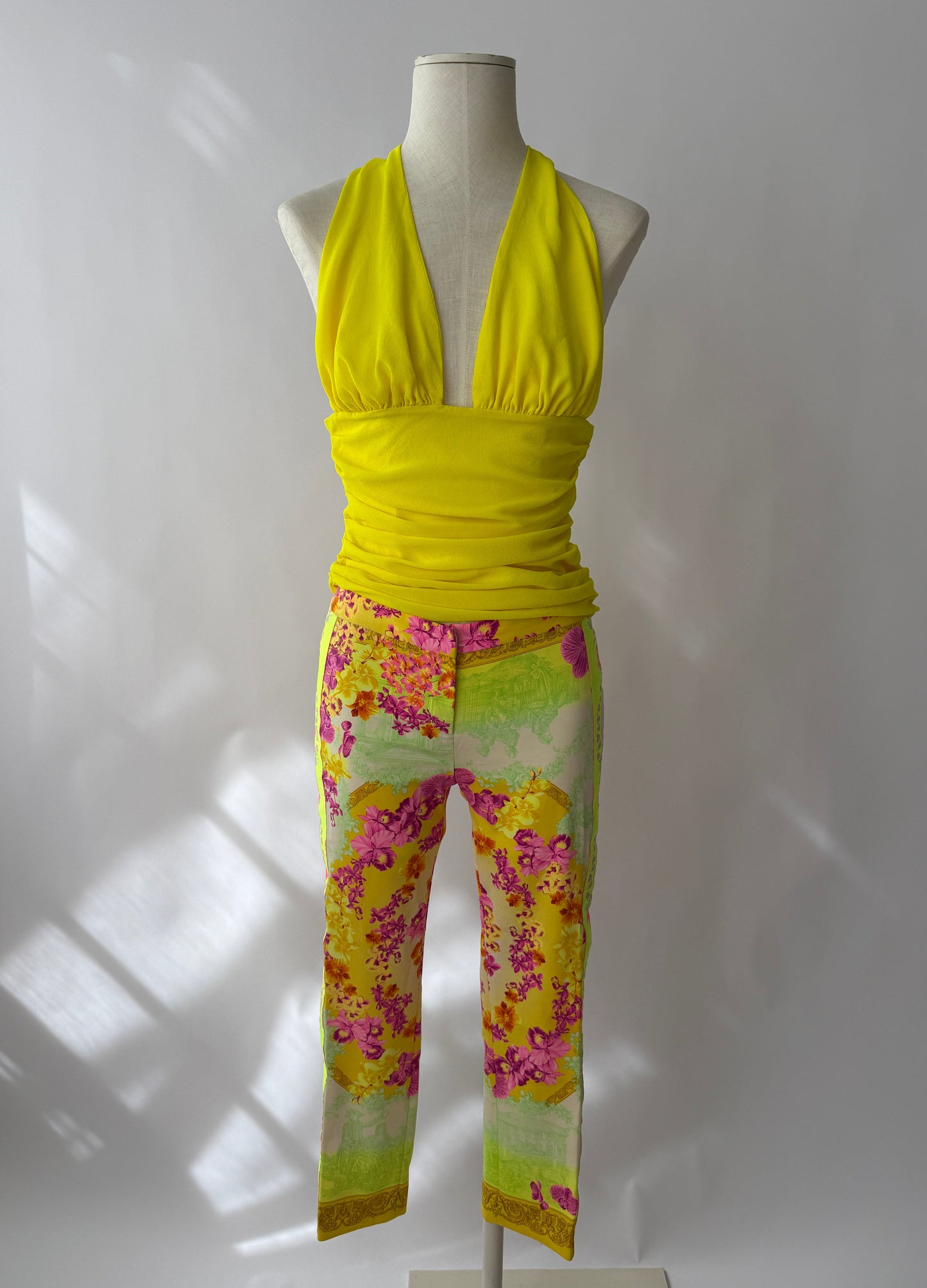Versace S/S 2004 Halter Top and Capri Pants Runway Set (S)
