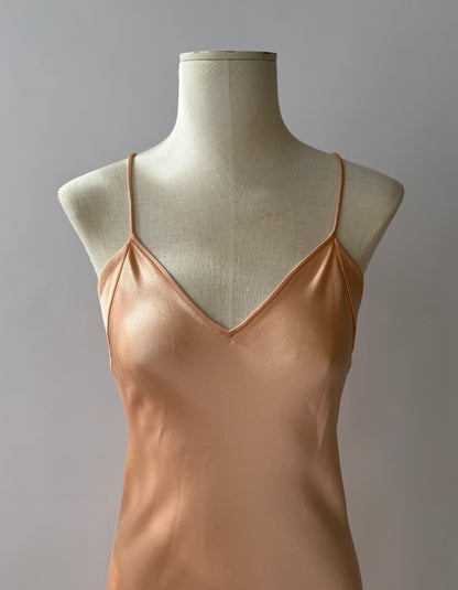 Emanuel Ungaro 2001 Vintage Silk Bias Cut Long Slip Dress (S)