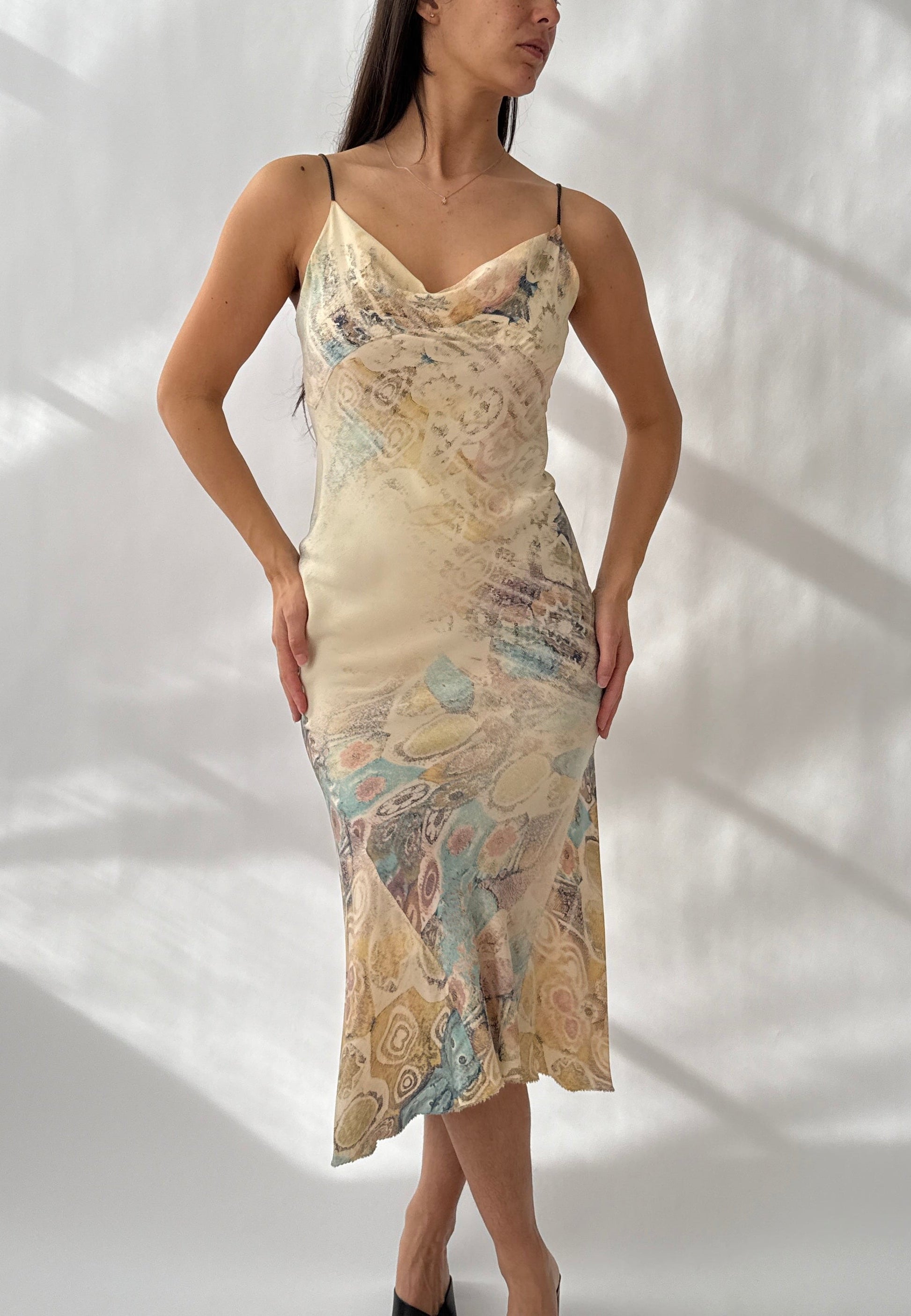 Roberto Cavalli S/S 2002 Silk Lace-Up Dress – Rixt Archives