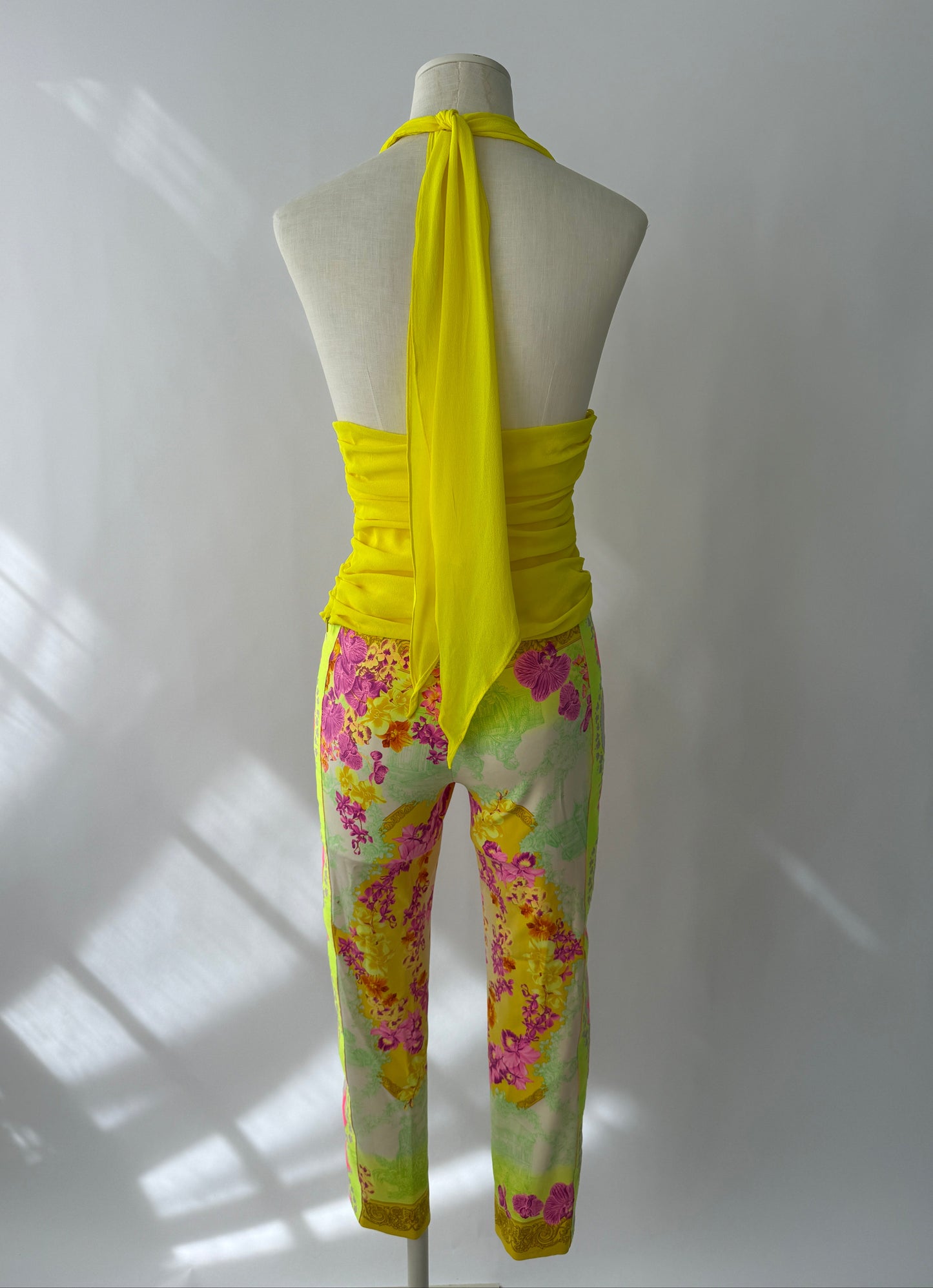 Versace S/S 2004 Halter Top and Capri Pants Runway Set (S)