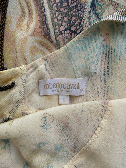 Roberto Cavalli S/S 2002 Silk Lace-UpDress (S)