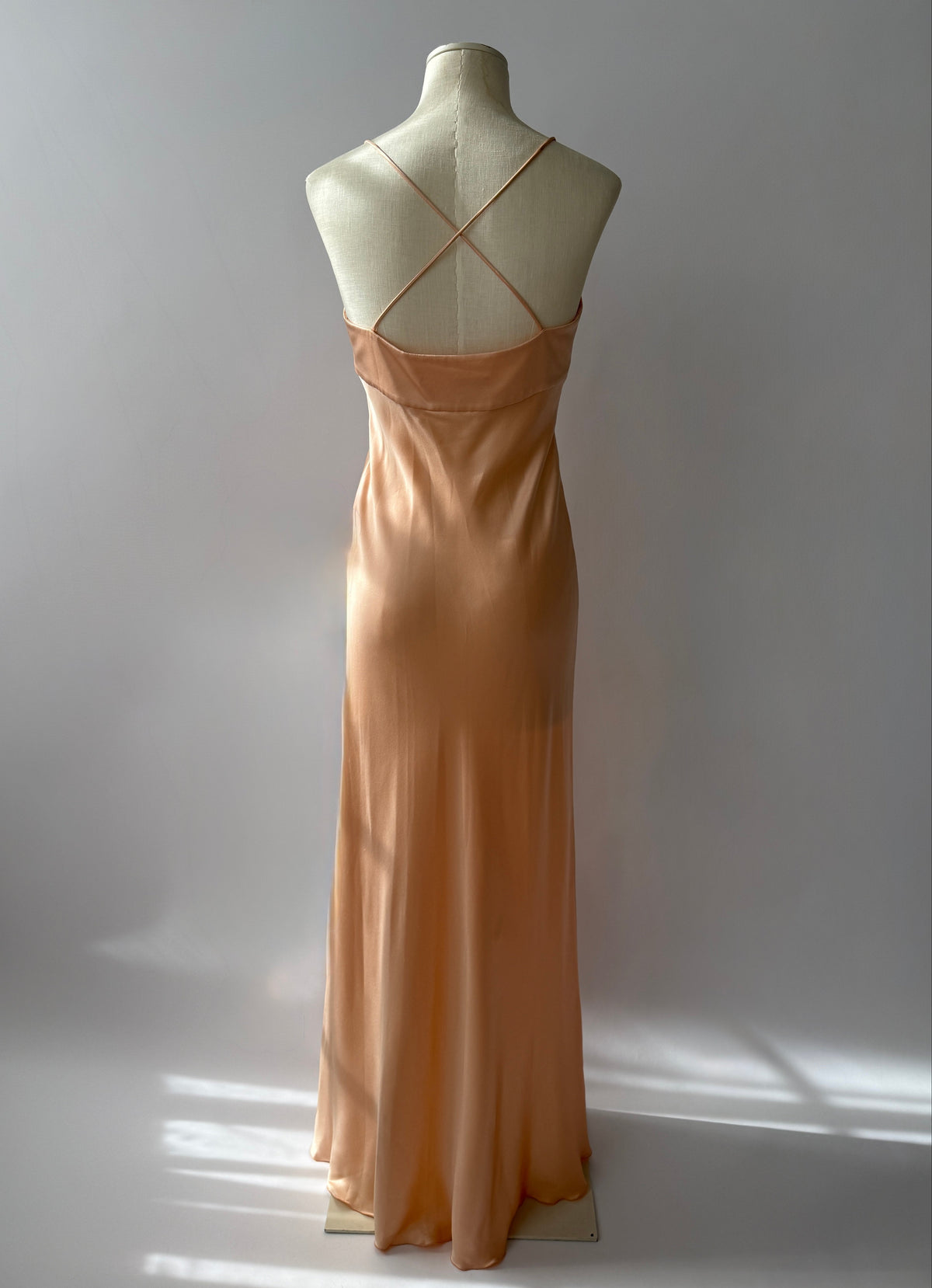 Emanuel Ungaro 2001 Vintage Silk Bias Cut Long Slip Dress (S)