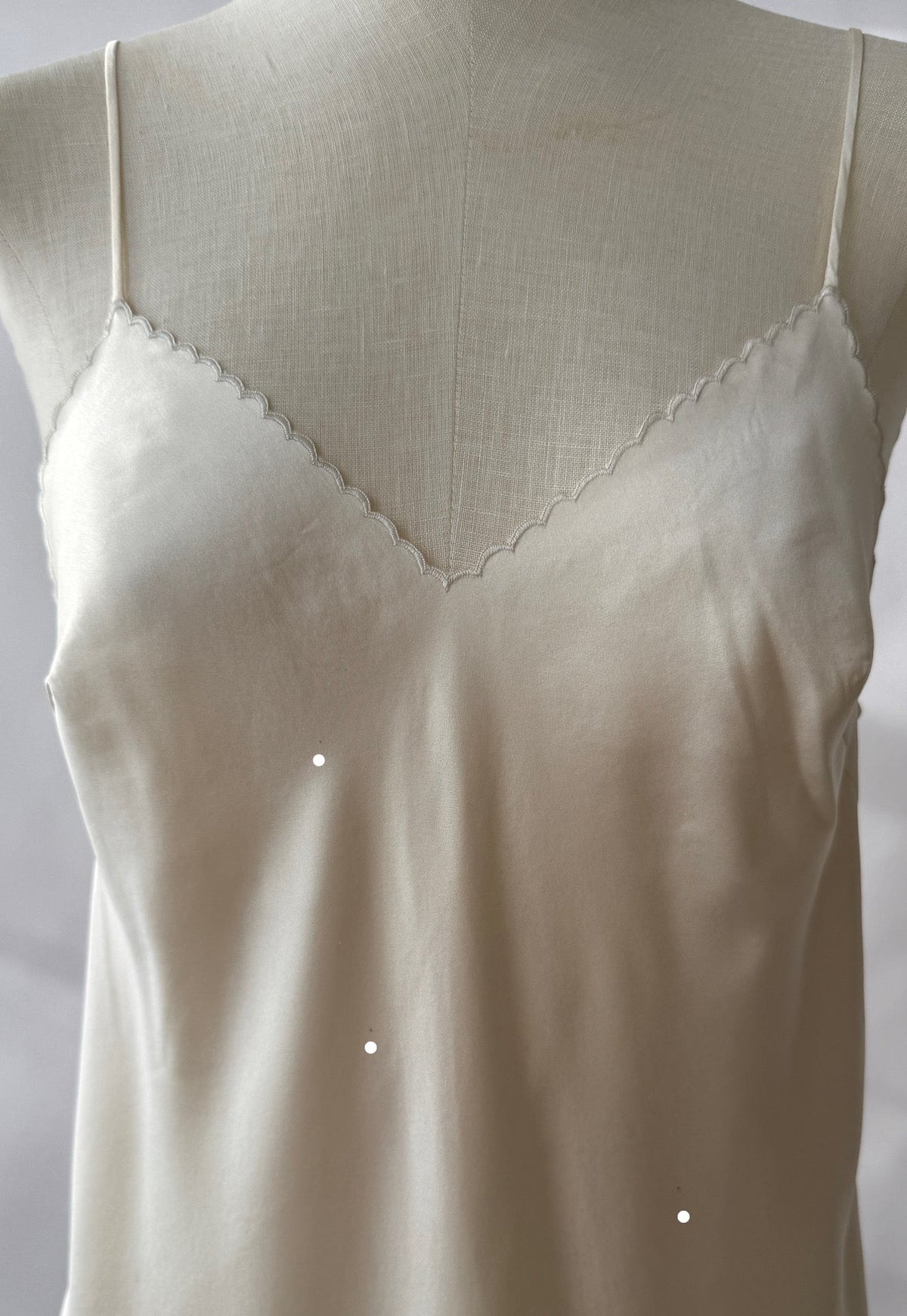 La Perla Silk Scalloped Bridal Slip Dress (S/M)