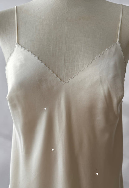 La Perla Silk Scalloped Bridal Slip Dress (S/M)