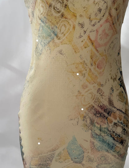 Roberto Cavalli S/S 2002 Silk Lace-UpDress (S)