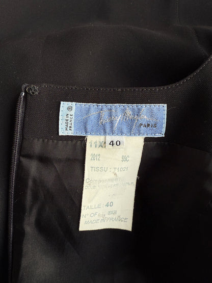 Thierry Mugler 1999 Black and White Sculptural Runway Gown (M/L)