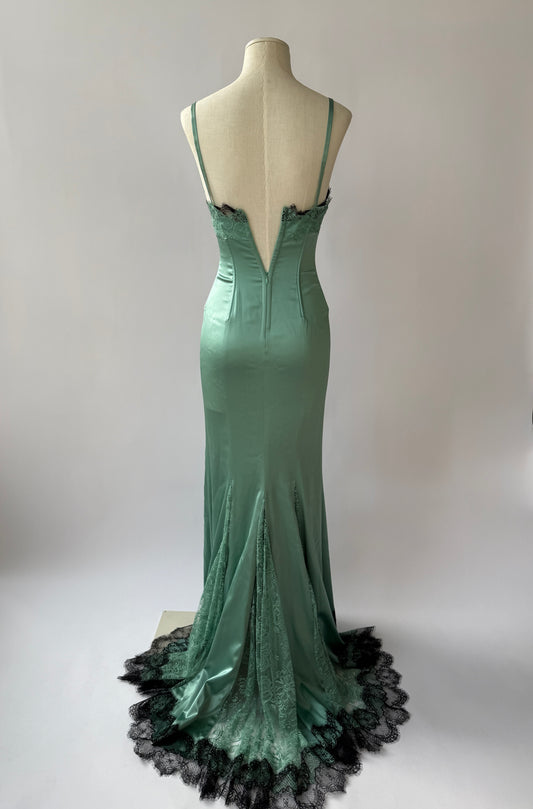 Dolce & Gabbana 2004 Vintage Lace and Silk Gown (XS-S)