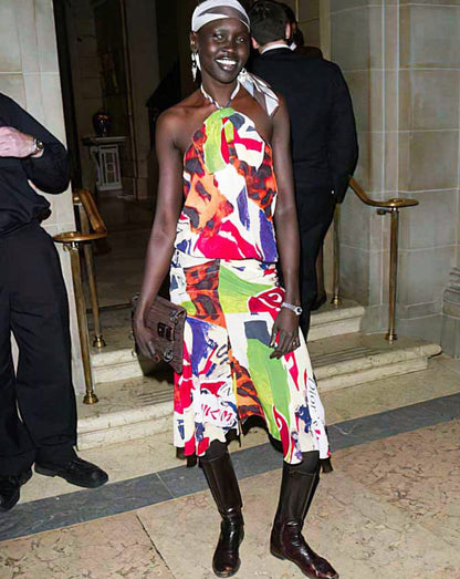 Christian Dior by John Galliano S/S 2003 "Victim" worn by Alek Wek