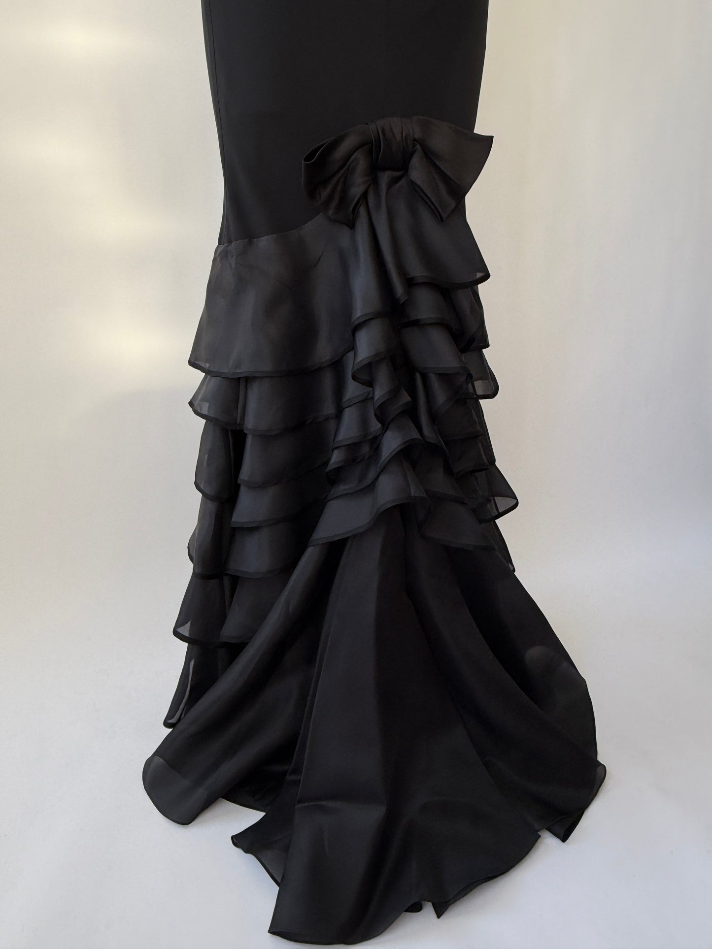 Ralph Lauren Purple Label 2008 Black Silk Runway Gown (S)