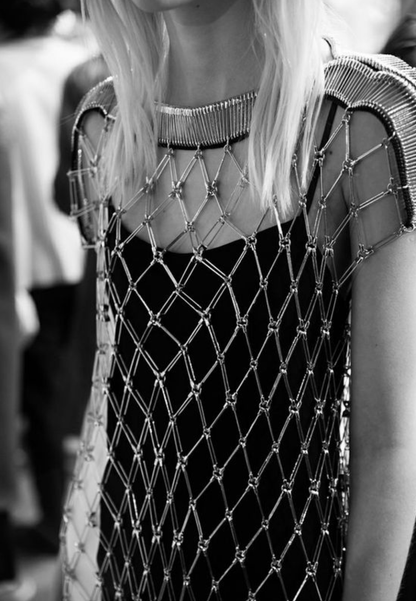 Paco Rabanne F/W 2014 Safety Pin Top on the runway