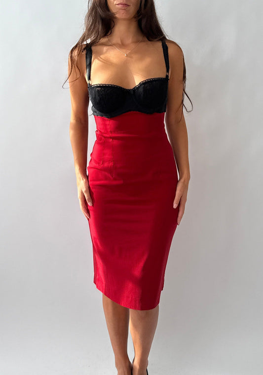 Dolce & Gabbana 1997 Vintage Bra Bustier Dress (S/M)