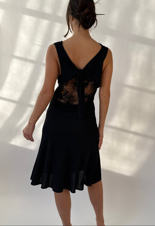 Valentino 2000s Vintage Beaded Backless Dress (S/M)