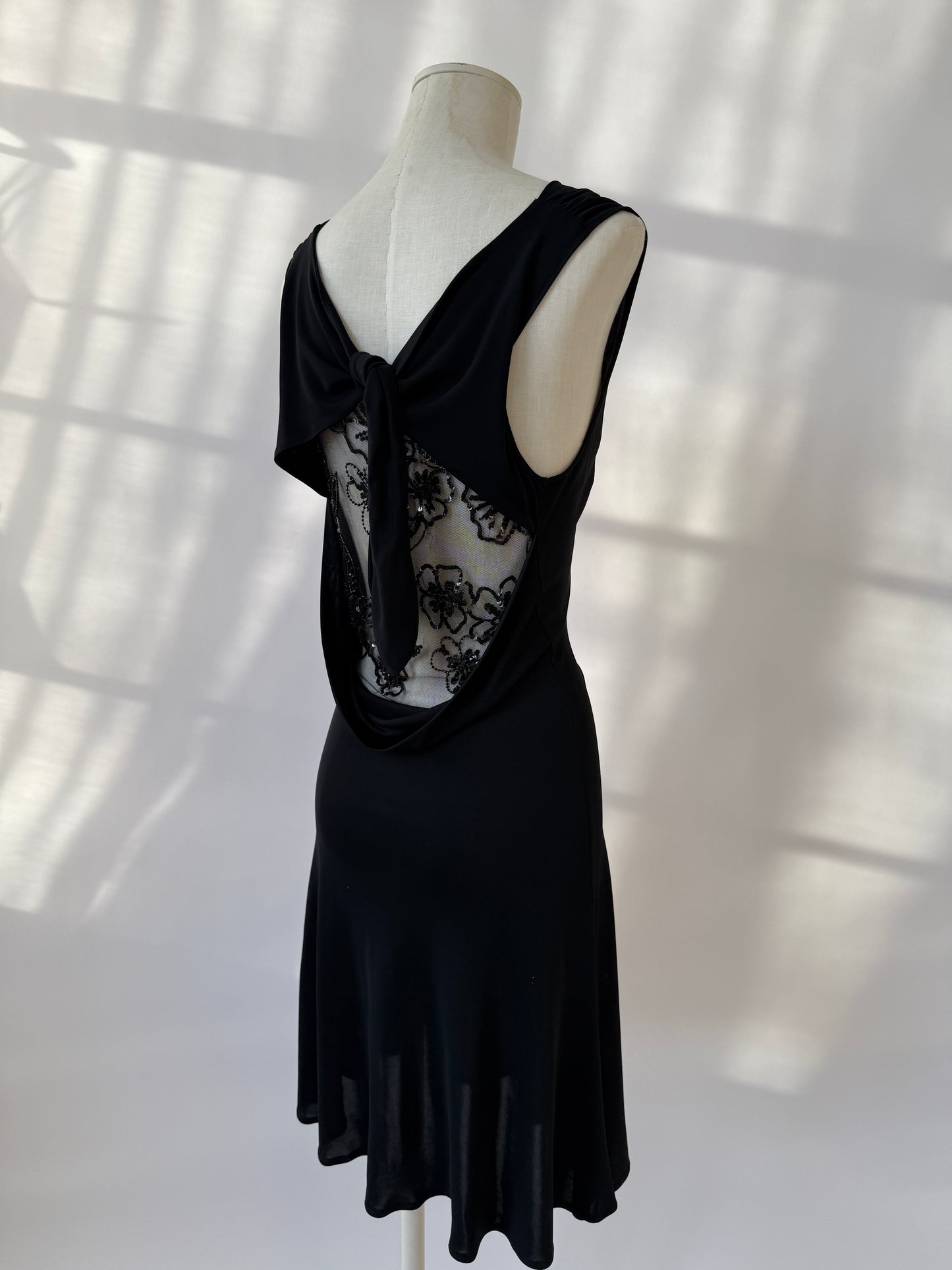 Valentino 2000s Vintage Beaded Backless Dress (S/M)