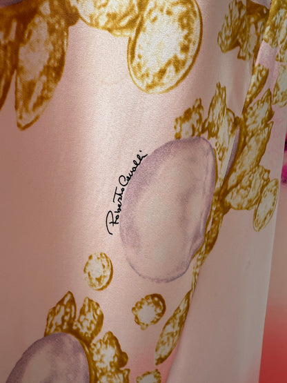 Roberto Cavalli 2001 Liz Taylor Pink Silk Runway Dress (S)