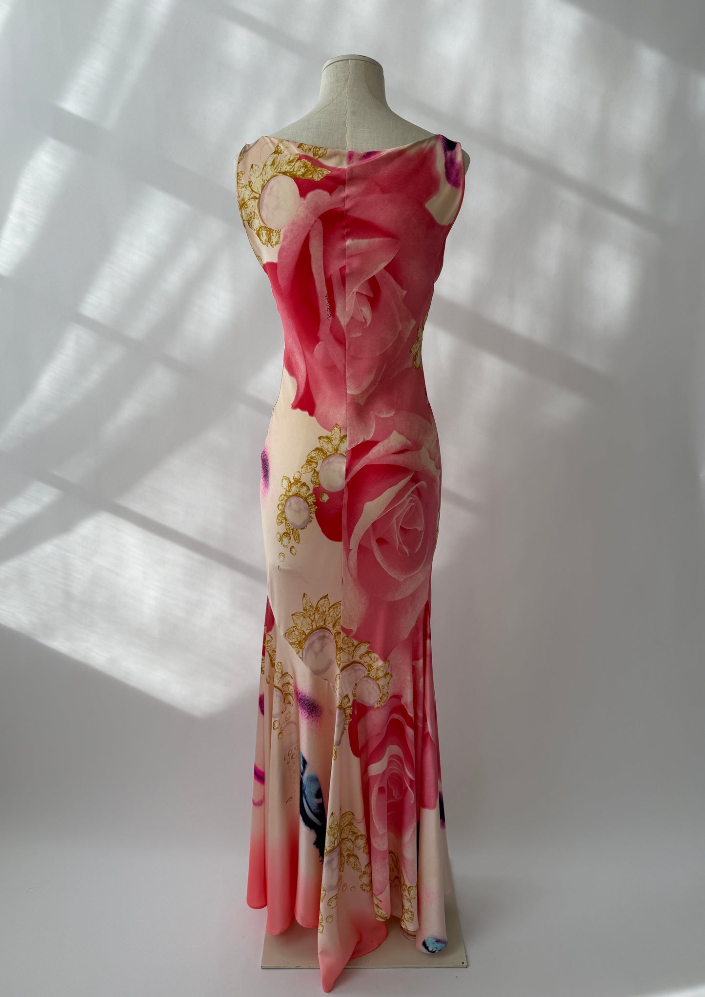 Roberto Cavalli 2001 Liz Taylor Pink Silk Runway Dress (S)
