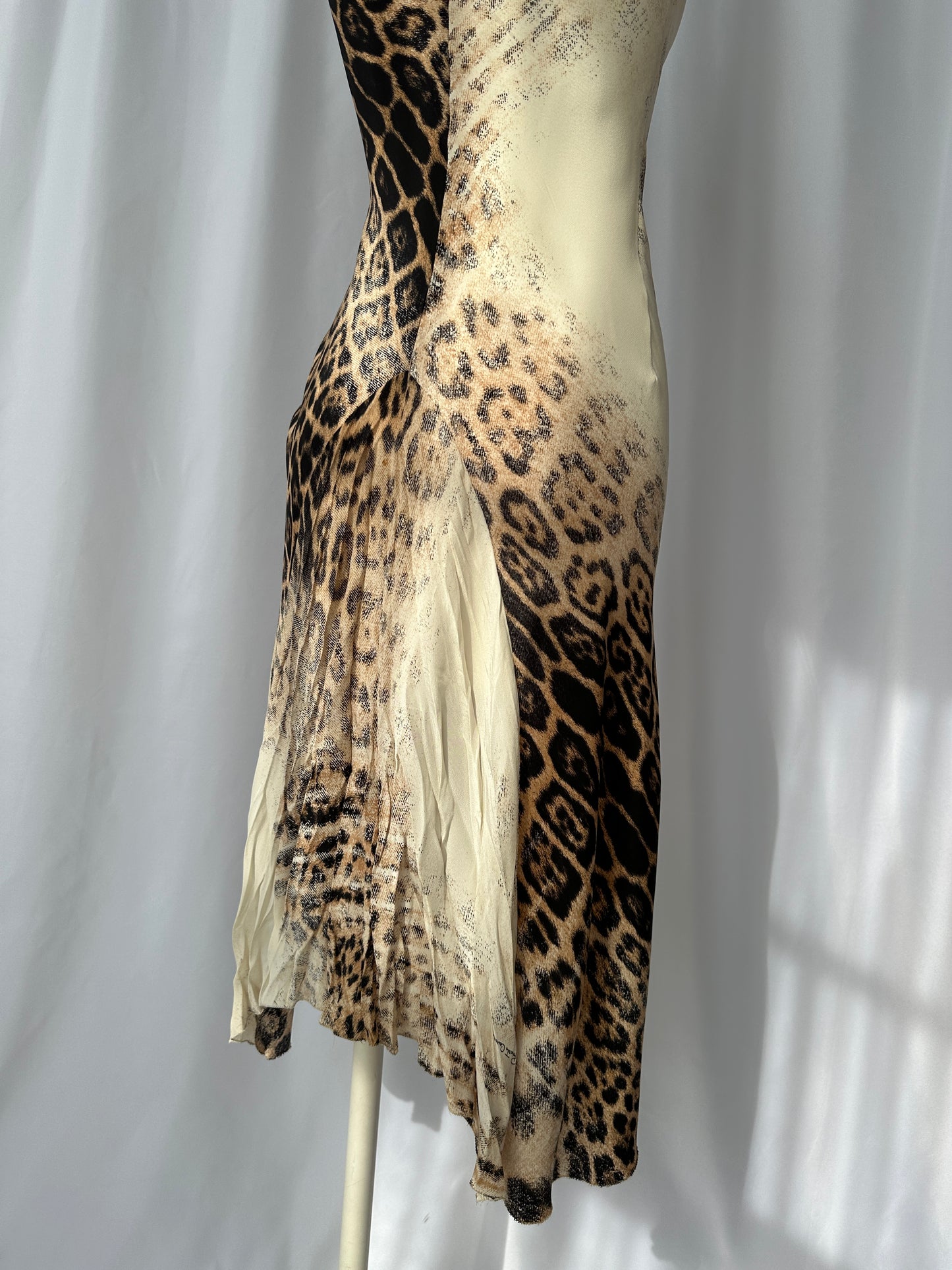 Roberto Cavalli S/S 2002 Silk Leopard Print Dress