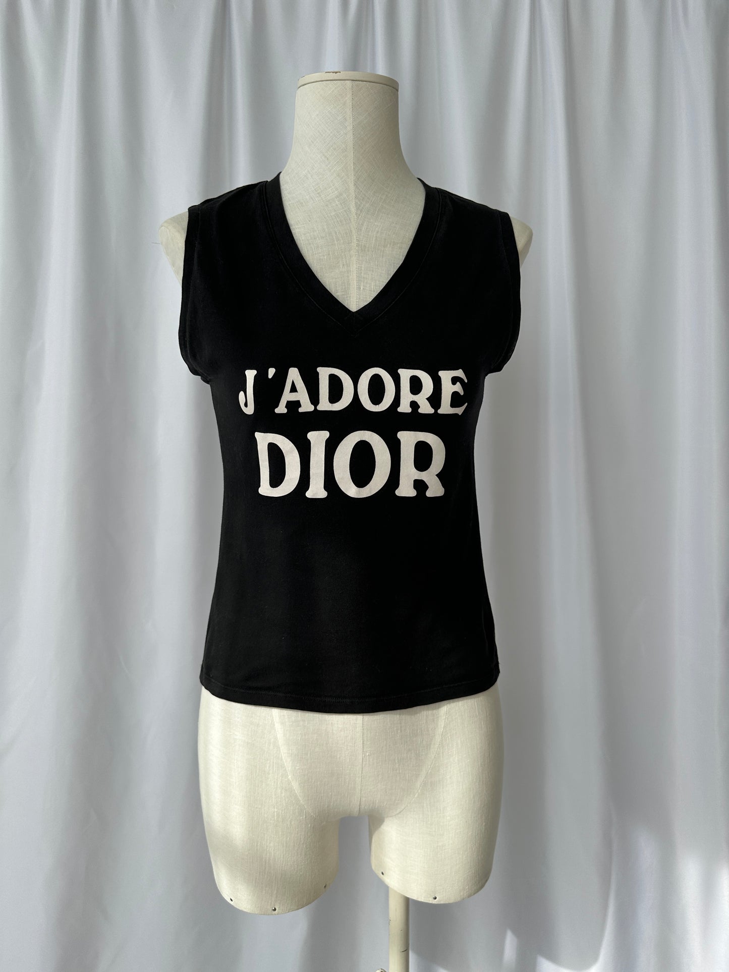 Christian Dior J'adore Dior World Champion 1974 Sleeveless Top